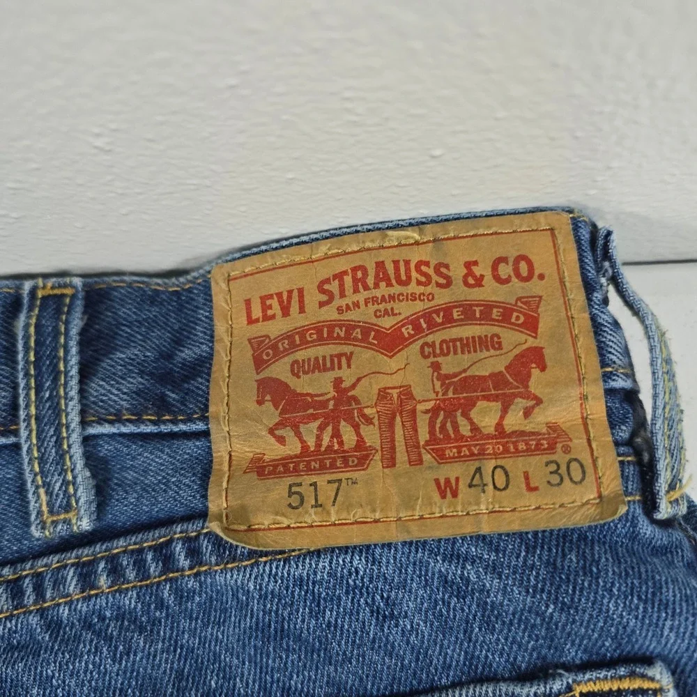 Levis‎ 517 Bootcut Jeans Mens W40 L30 Medium Wash Blue Denim 00517-0073